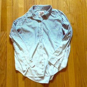 Button down blue ombré cotton shirt